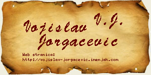 Vojislav Jorgačević vizit kartica